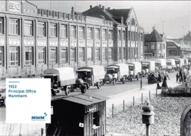 Poster DIN A 1 Motiv: History 1922 Principal Office Mannheim