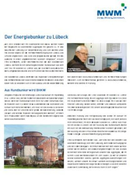 Reference Sheet Municipal Utility Lübeck DE