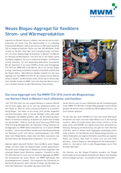 Reference Sheet Biogas Plant Wentorf DE
